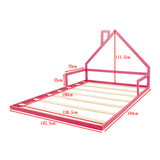 Pine Wood Floor Bed House Frame for Kids and Toddlers - Extra Image