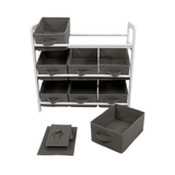 Kids Toy Box Storage Unit Drawers Childrens Bedroom Shelf Baby Nursery Furniture Grey - Extra Image