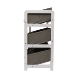 Kids Toy Box Storage Unit Drawers Childrens Bedroom Shelf Baby Nursery Furniture Grey