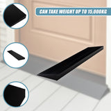 Cuttable Threshold Ramp Rubber Wheelchair Ramp Solid 4 cm Rise 90 cm Wide - Extra Image