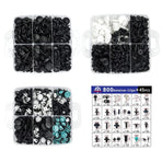 1000PCS Car Retainer Clips Auto Fasteners Push Trim Clips Pin Rivet Bumper Kit