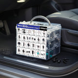1000PCS Car Retainer Clips Auto Fasteners Push Trim Clips Pin Rivet Bumper Kit