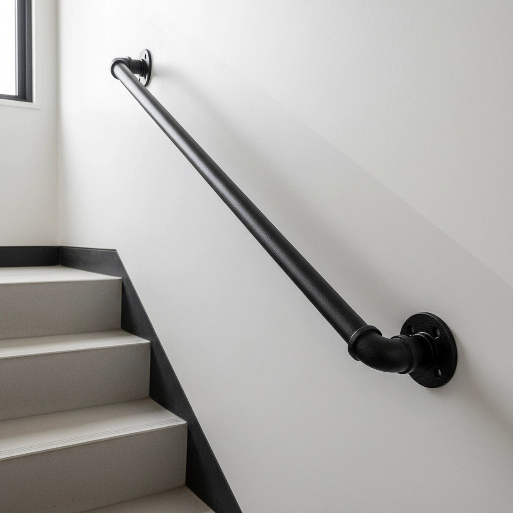 1m Handrail Stair Rail Grab Balustrade Staircase Banister + Installation Kit