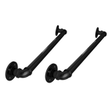 2m Handrail Stair Rail Grab Balustrade Staircase Banister + Installation Kit - Front View