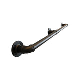 2m Handrail Stair Rail Grab Balustrade Staircase Banister + Installation Kit - Rear View