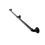 2m Handrail Stair Rail Grab Balustrade Staircase Banister + Installation Kit - Low Angle