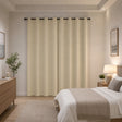 2X Blockout Curtains Blackout Window Curtain Draperies Pair Eyelet for Bedroom 132*274cm Cream