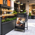 A-Frame Sign 60x90cm &ndash; Outdoor Sidewalk Steel Poster Board Display Stand