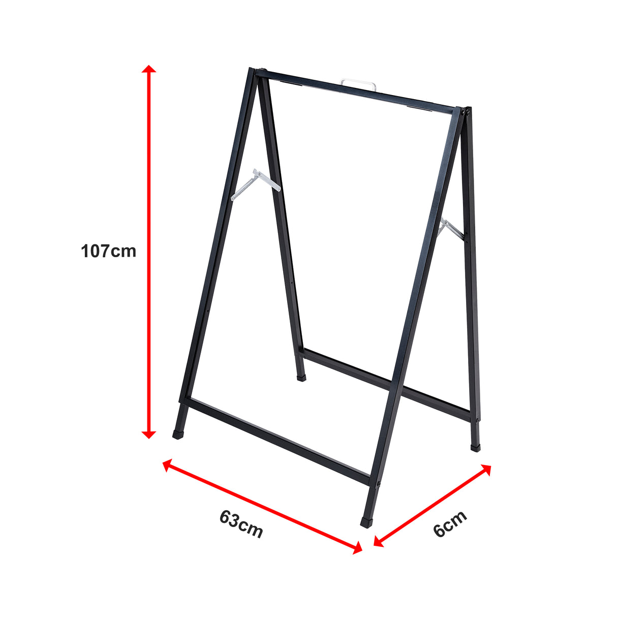 A-Frame Sign 60x90cm &ndash; Outdoor Sidewalk Steel Poster Board Display Stand