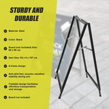 A-Frame Sign 60x90cm &ndash; Outdoor Sidewalk Steel Poster Board Display Stand