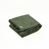 2m x 3m Army Tarp Heavy Duty 400GSM Tarpaulin Canvas Cover Waterproof Sun Blocked - Front View