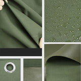 2m x 3m Army Tarp Heavy Duty 400GSM Tarpaulin Canvas Cover Waterproof Sun Blocked - 45-Degree Angle