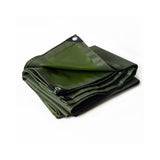 2m x 3m Army Tarp Heavy Duty 400GSM Tarpaulin Canvas Cover Waterproof Sun Blocked - Rear View
