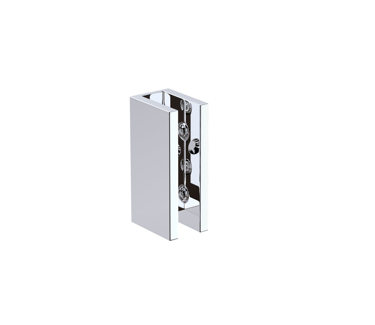 120cm Frameless Glass Bath Screen &ndash; Stainless Steel U-Brackets in Chrome