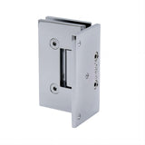 70cm Frameless Swing Bath Screen &ndash; Chrome Hardware with Stainless steel hinge for Modern Bathrooms - Close-Up Angle