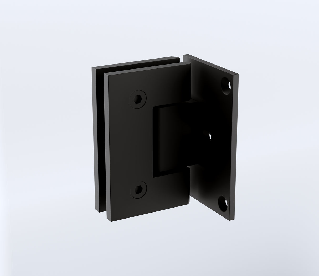 70cm Frameless Swing Bath Screen &ndash; Black Hardware with Stainless steel hinge for Modern Bathrooms
