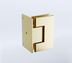 90cm Frameless Swing Bath Screen &ndash; Brushed Gold Hardware with Stainless steel hinge for Modern Bathrooms