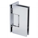 90cm Frameless Swing Bath Screen &ndash; Chrome Hardware with Brass hinge for Modern Bathrooms
