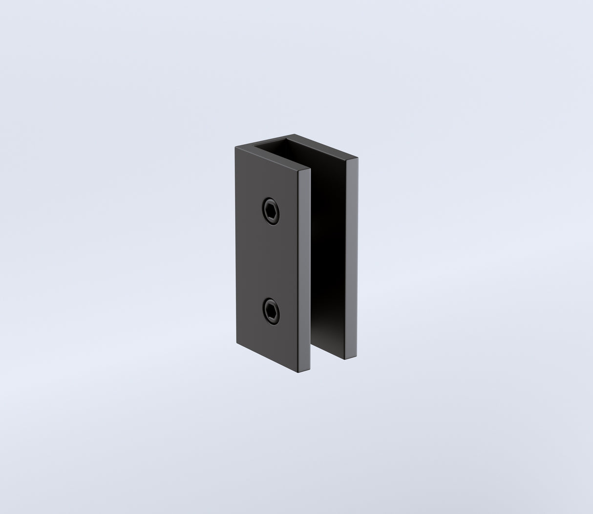 90cm Frameless Wall-to-Wall Shower Screen with Black U-Brackets and Floor U-Bracket, Brass Hinges & Square Double Pull Handle