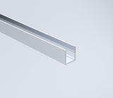 120cm Wall to Wall Frameless Shower Screen &ndash; Chrome Wall Channel and Floor Channel, SS Hinges & Round Knob Handle