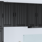 Wall Cabinet LUCCA Black 50 x 31 x 80 cm Engineered Wood