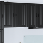 Wall Cabinet LUCCA Black 50 x 31 x 80 cm Engineered Wood