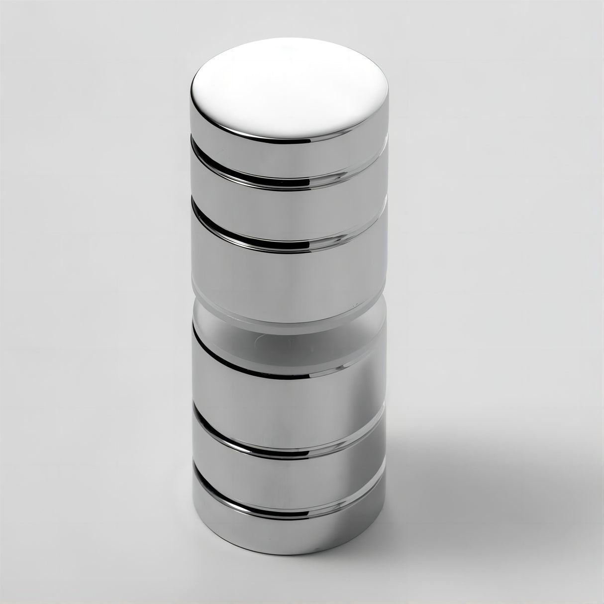 120x120cm Corner Frameless Shower Screen with Chrome U-Brackets and Floor U-Bracket and SS Hinges, Round Knob Handle