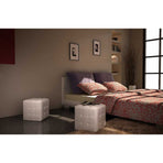 Cubed Stools White