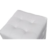 Cubed Stools White - Side View