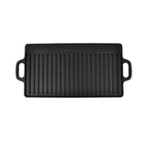 Grill Platter Cast Iron Reversible 50x23 cm - Side View