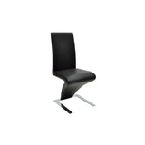 Dining Chairs 2 pcs Black Faux Leather