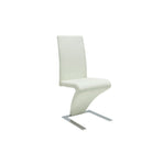 Dining Chairs 2 pcs White Faux Leather