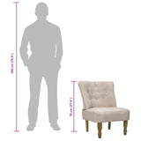 French Chair Cream Fabric