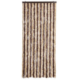 Insect Curtain Beige and Light Brown 90x220 cm Chenille
