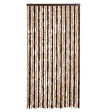 Insect Curtain Beige and Light Brown 100x220 cm Chenille - Side View