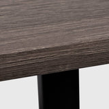 Desk with 2 Shelves Grey and Oak - 45-Degree Angle