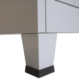Locker Cabinet with 3 Compartments Steel 90x45x180 cm Grey