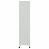 Locker Cabinet with 6 Compartments Steel 90x45x180 cm Grey
