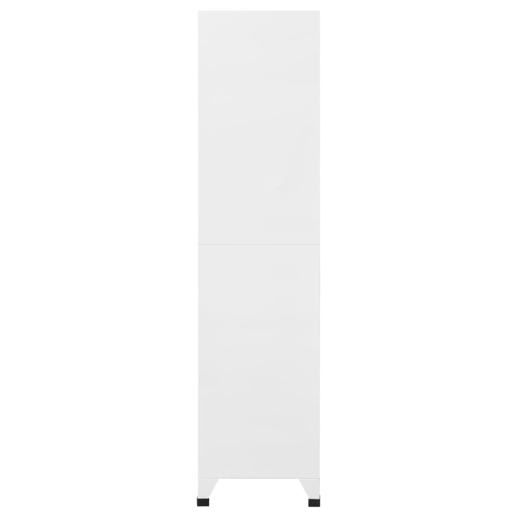 Locker Cabinet with 9 Compartments Steel 90x45x180 cm Grey