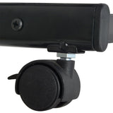 Magazine Rack 47.5x43x133 cm Black A4 - Top-Down View