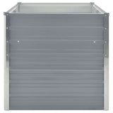 Raised Garden Bed 160x80x77 cm Galvanised Steel Grey