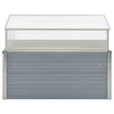 Greenhouse 100x100x85 cm Galvanised Steel Grey