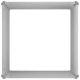 Raised Garden Bed 100x100x77 cm Galvanised Steel Grey