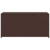 Garden Storage Box Brown 120x50x60 cm Poly Rattan