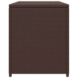 Garden Storage Box Brown 120x50x60 cm Poly Rattan