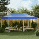 Foldable Tent Pop-Up 3x6 m Blue - Side View