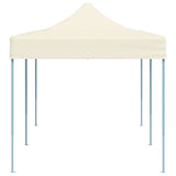 Foldable Tent Pop-Up 3x6 m Cream White - 45-Degree Angle