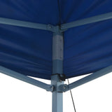 Foldable Tent Pop-Up 3x4.5 m Blue - Side View