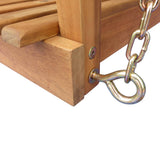 Garden Swing Bench with Canopy Eucalyptus Acacia Wood