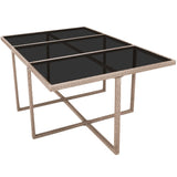 11 Piece Outdoor Dining Set with Cushions Poly Rattan Beige - 45-Degree Angle